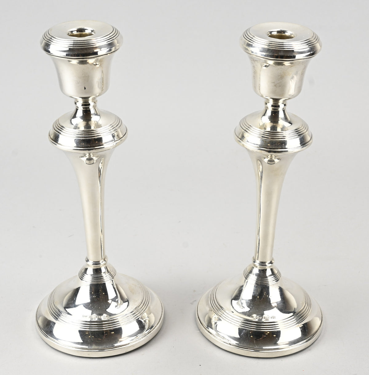 925 1ste gehalte sterling zilver 2405 gram hoge kandelaars 31 cm