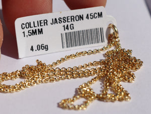 14 kt gouden collier 45 cm